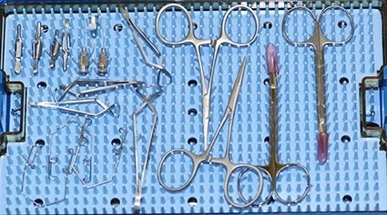 Instruments chirurgie ophtalmique, oculaire, cataracte, greffe de conjonctive, paupières, enucleation, chien, chat